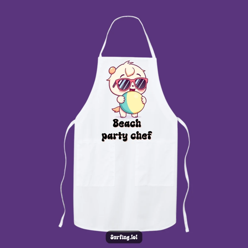 Funny Kawaii Chef's Beach Apron - Glee Summer Cooking Gift