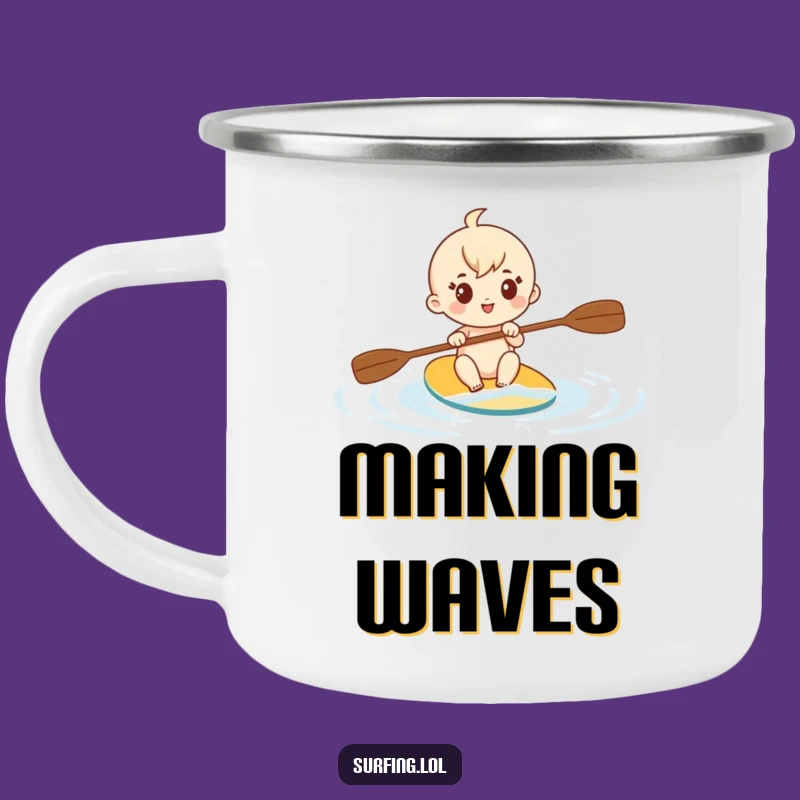 Funny Determined Paddler Camping Mug: Outdoor Journey, a Durable Funny Gift