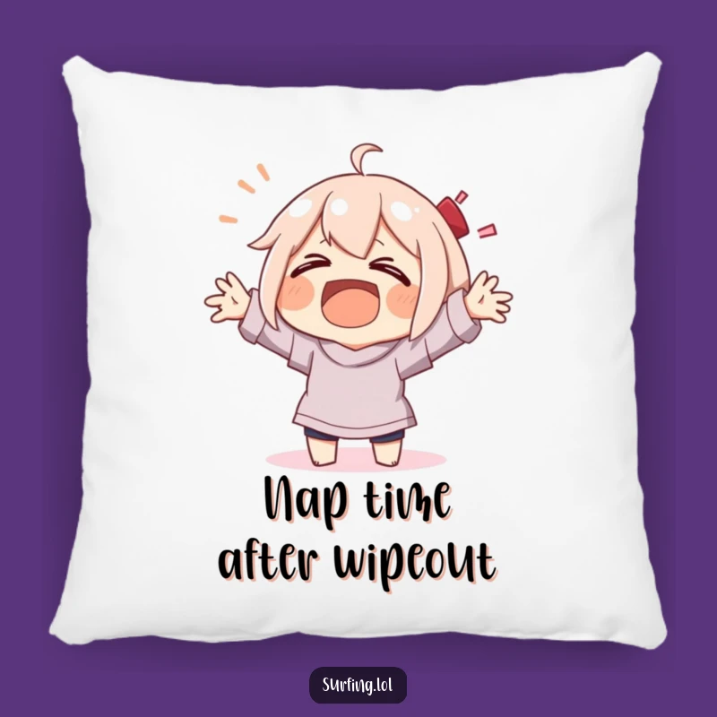 Funny Wiping Out Character Pillow: Comfy & Hilarious Home Gift