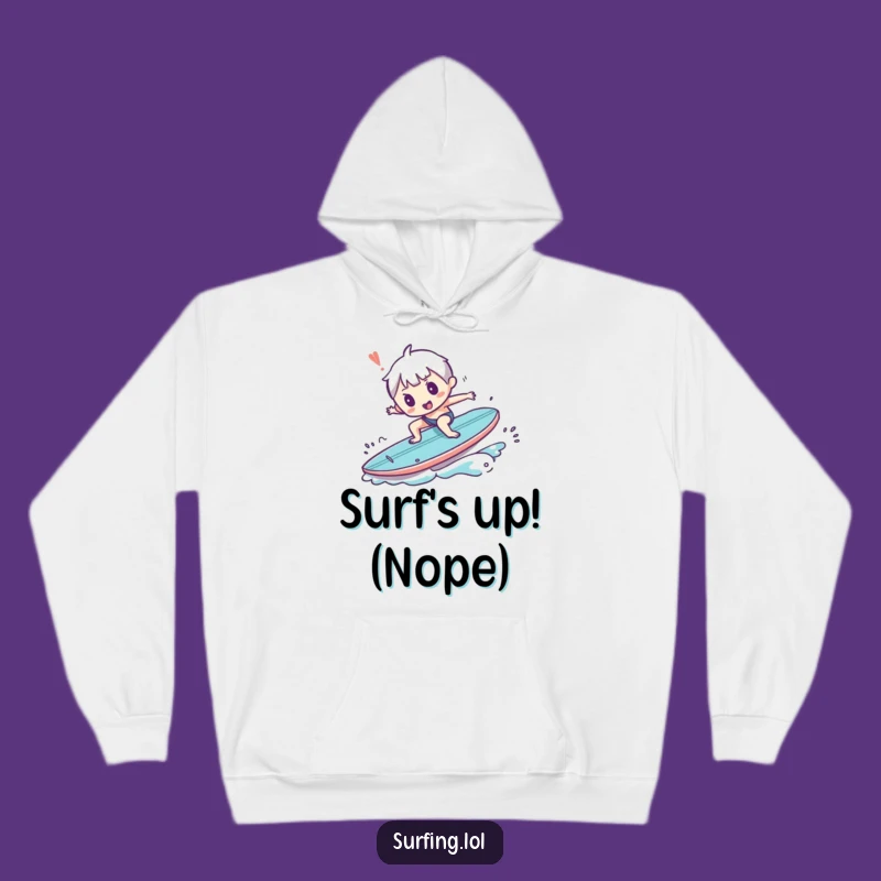 Funny Wipeout Hoodie - Comical Tripping Surfer Cozy Comfort Gift