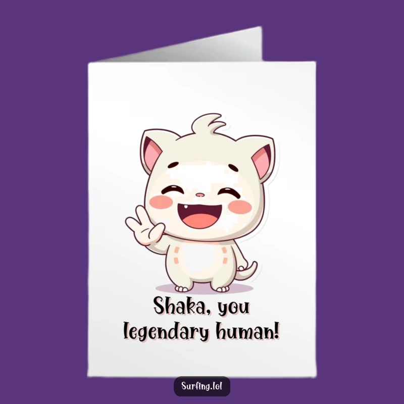 Free Printable Congratulations Card: Shaka Success - Downloadable LOL Gift