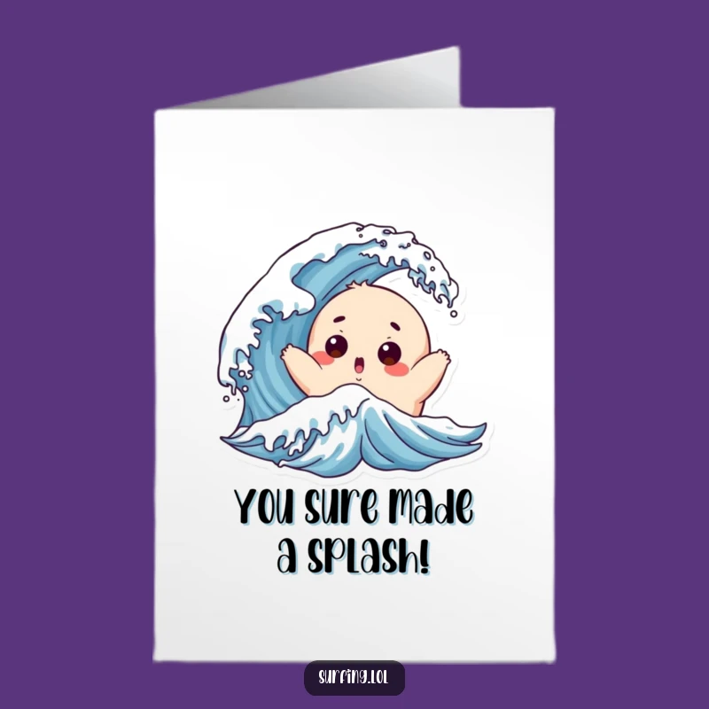 Free Printable Congrats Card: Wave Toss, You Survived It!