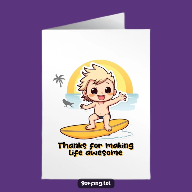 Free Printable Sunset Thank You Card: Cool Humor DIY Download