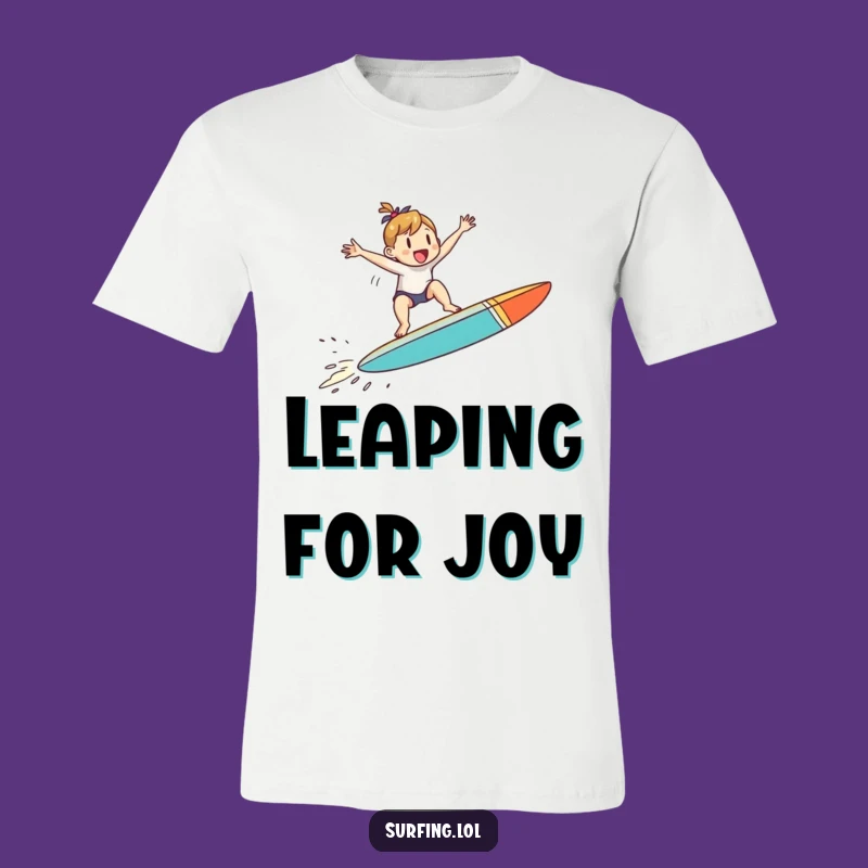 Funny Jumping Surfer T-Shirt: Catch Some Air with This Tee