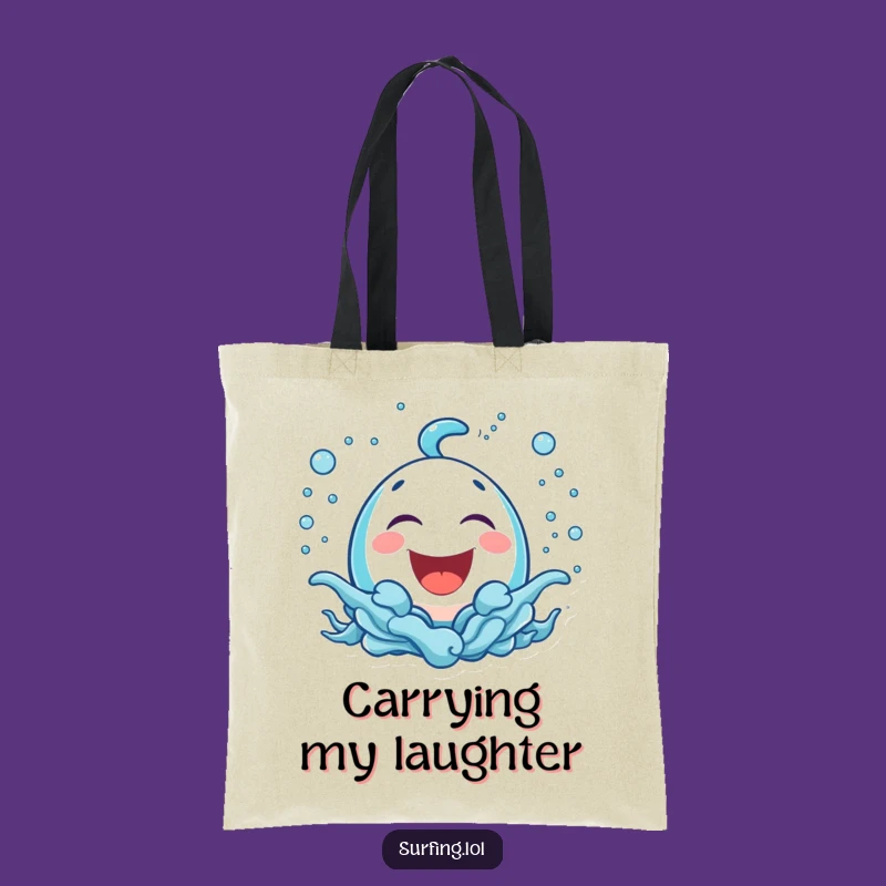 Funny Bubbly Icon Tote Bag: Carry Your Laughs and Fun
